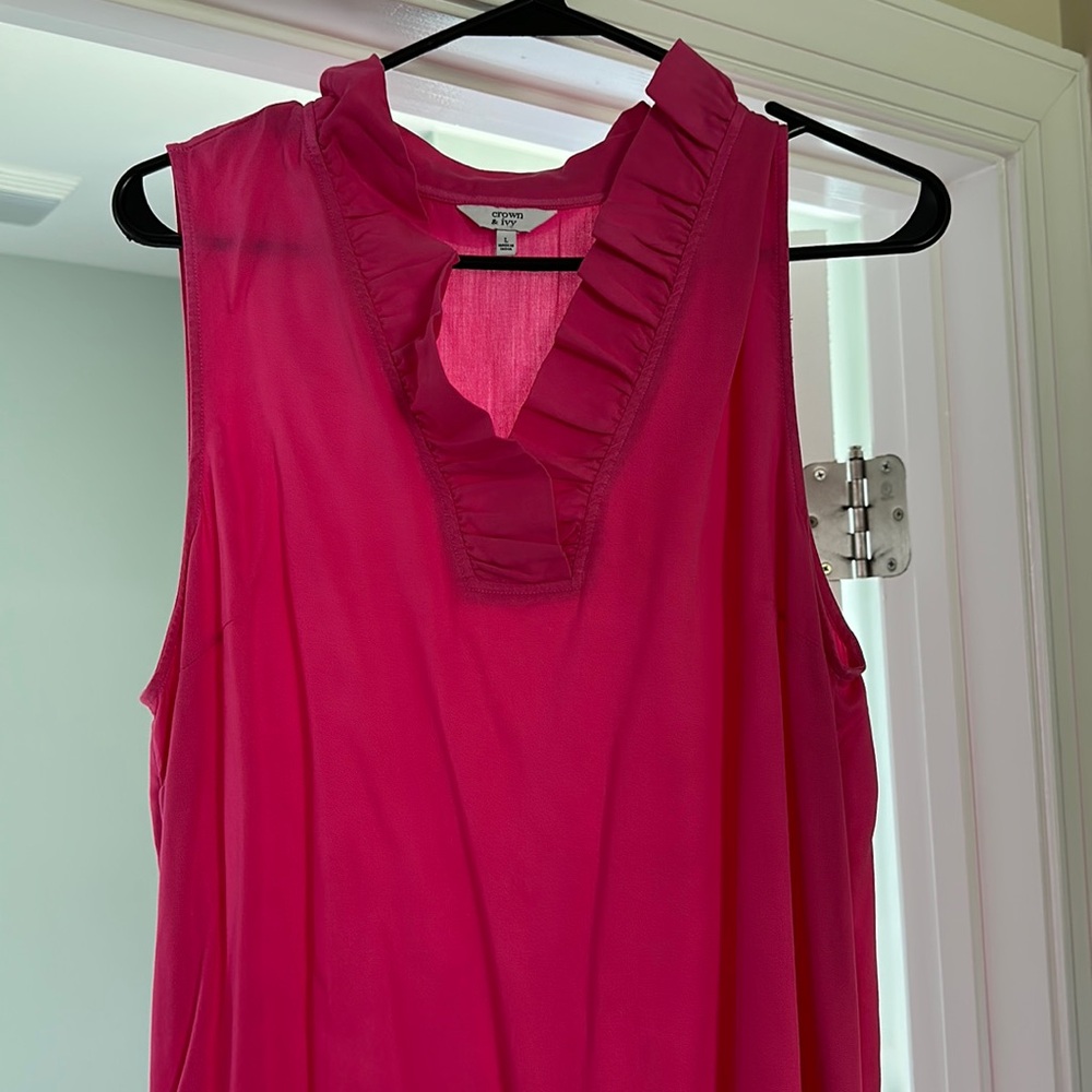 Pink collared dress